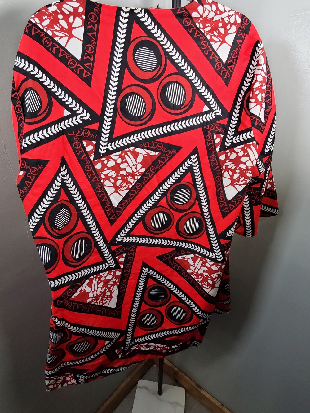 Delta Red Black White Patterned Blazer Jacket - Picture 6 of 6